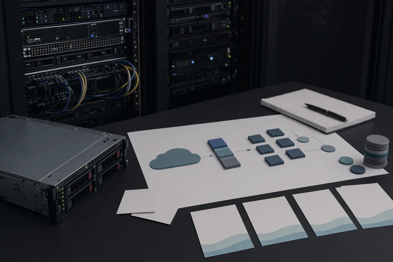 Infrastructure and cloud migration planning with data-centre operations materials